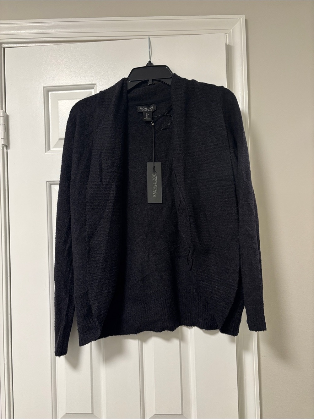 Rachel Zoe Black Open-Front Women's Cardigan
